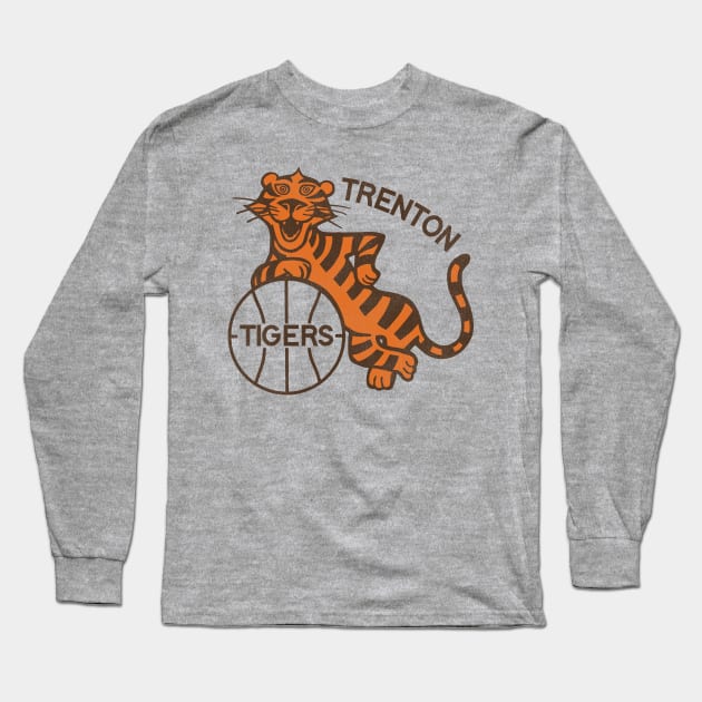 Defunct Trenton Tigers Basketball Team Long Sleeve T-Shirt by Defunctland